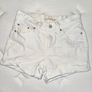 Levi's Women's Crisp White Jean Shorts